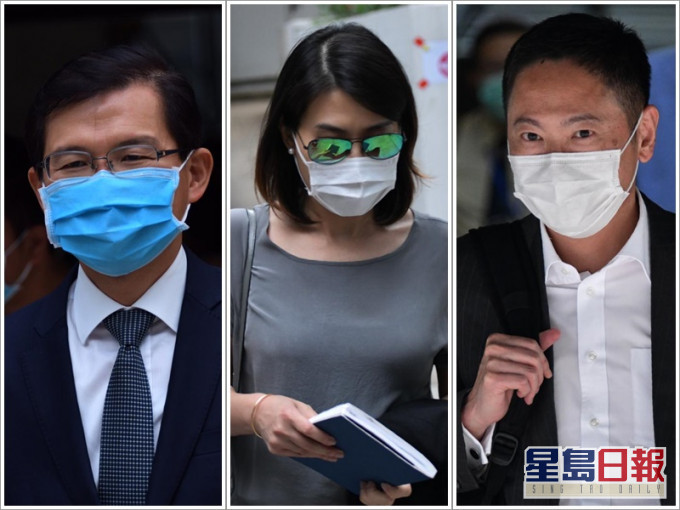 曹贵子(左)、陈丽儿(中)及陈毅凯(右)。资料图片