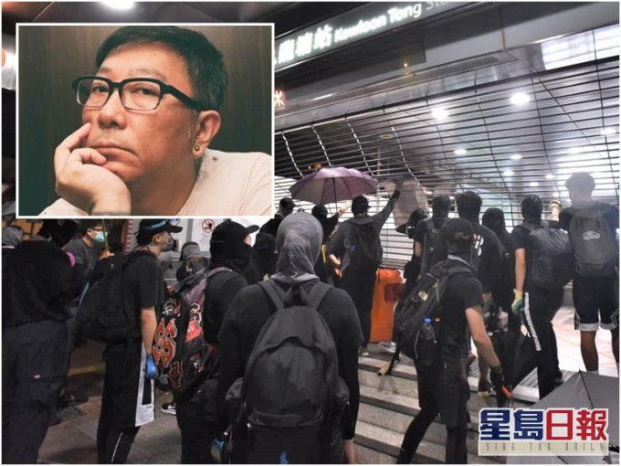 台灣記者鐘聖雄(小圖)承認協助香港示威者偷渡到台灣。網上圖片/資料圖片
