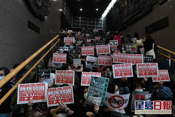 医管局员工阵线近半会员未决定会否参与反国安法相关的工业行动。资料图片