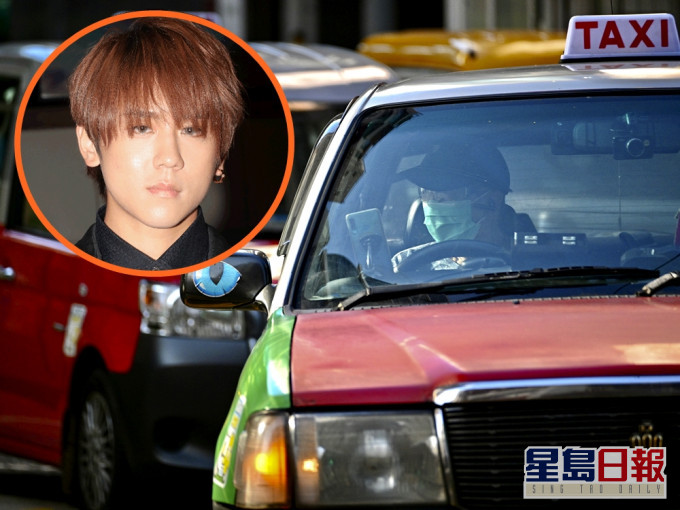 女乘客眼濕濕講電話稱「老公有事」,的哥驚揭原來「老公」真身實為姜濤(細圖)。資料圖片(非文中事主)