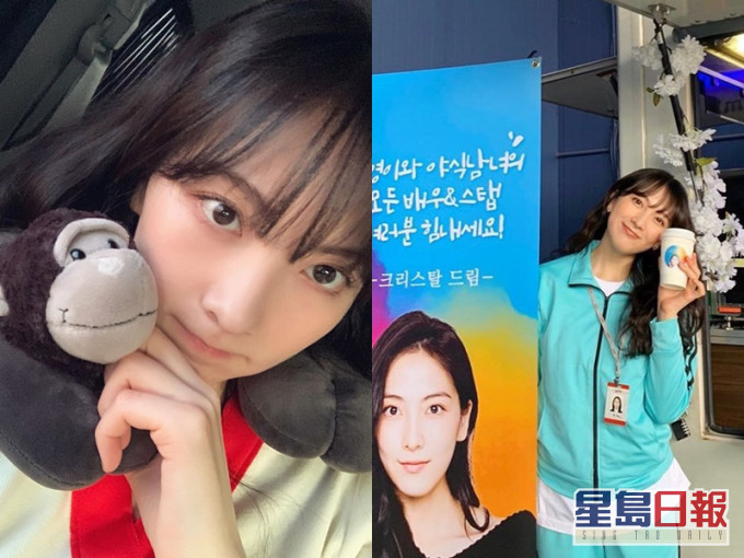 姜知英由日本回国拍回归剧,日前收工遇上车祸受伤。