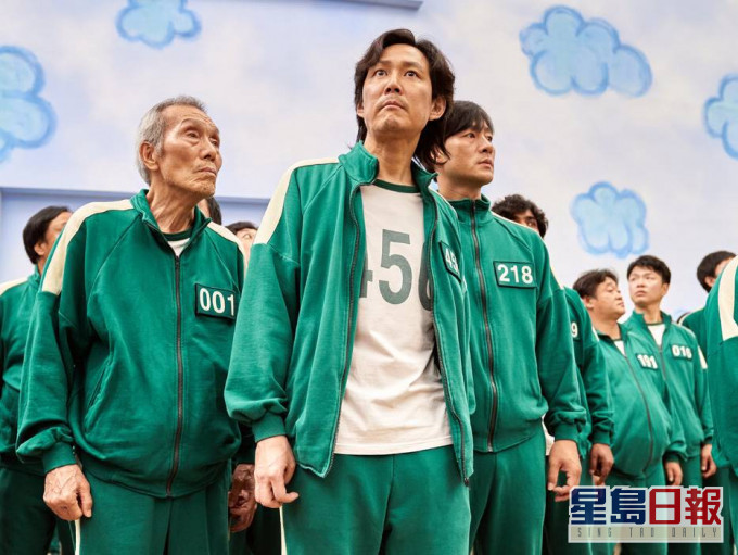 《魷魚遊戲》綠色服裝勢成今年萬聖節的大熱服入飾。互聯網圖片