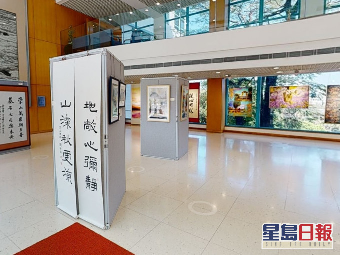 中大崇基學院舉辦「崇文鳯篆」藝術展。中大網站截圖