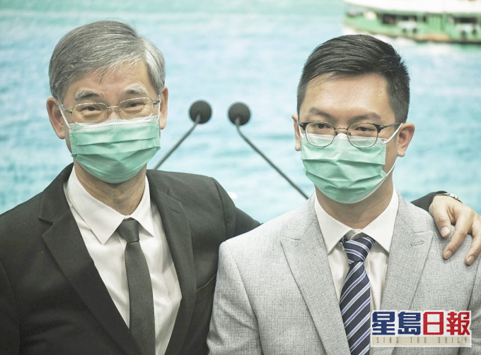 罗致光(左)指,何启明(右)是其副局长的首选。资料图片