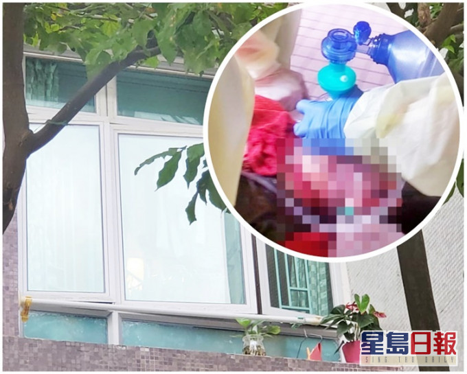 涉案单位。小图为其中一名送院伤者。