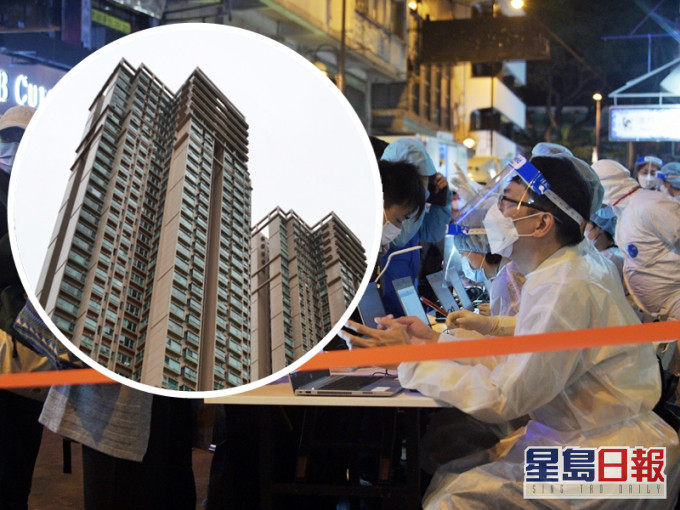 一名35歲源頭不明男病人(11098)報稱居於粉嶺綠悠軒6座(小圖)。資料圖片