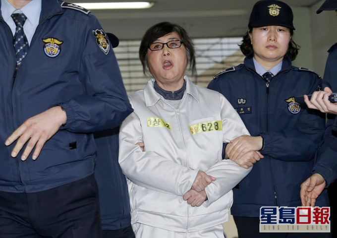 南韓前總統朴槿惠親信干政案主犯崔瑞元。AP資料圖片