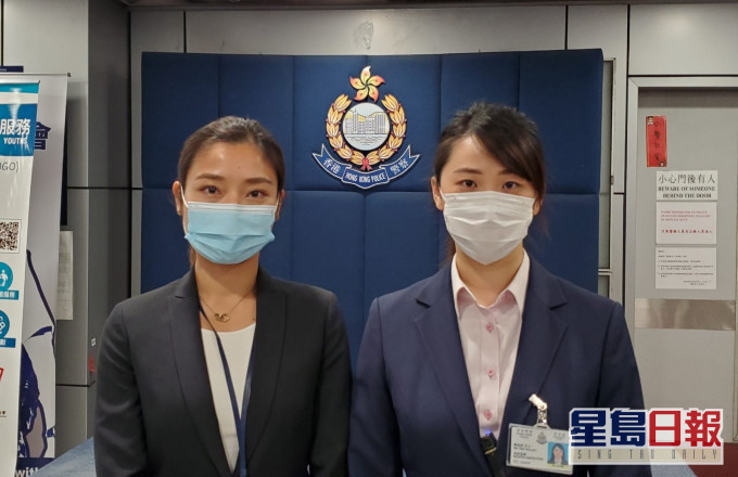 任婉彤(左)及甄皓妍(右)講述案情。