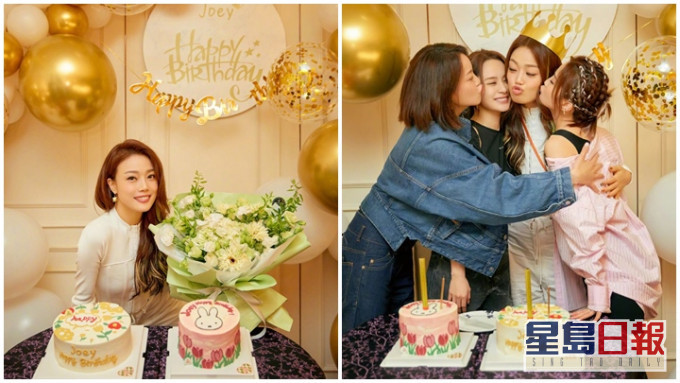今天是容祖兒的42歲生日,她跟好姊妹在內地慶祝。