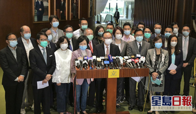 建制派支持《港區國安法》草案。資料圖片