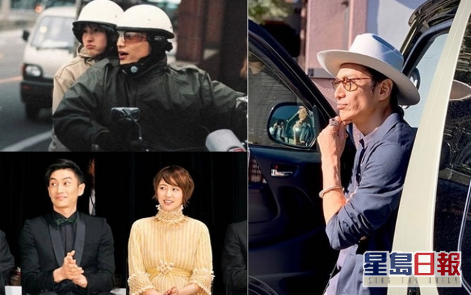伊勢谷友介不停換畫,曾與廣末涼子(左上)及長澤正美拍拖。
