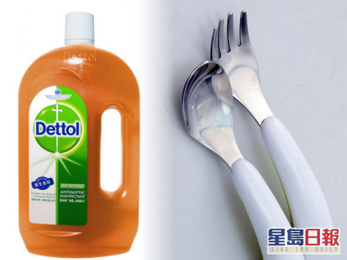 網民驚揭外傭誤用滴露抹碗筷導致全家人上吐下瀉。滴露圖片/資料圖片