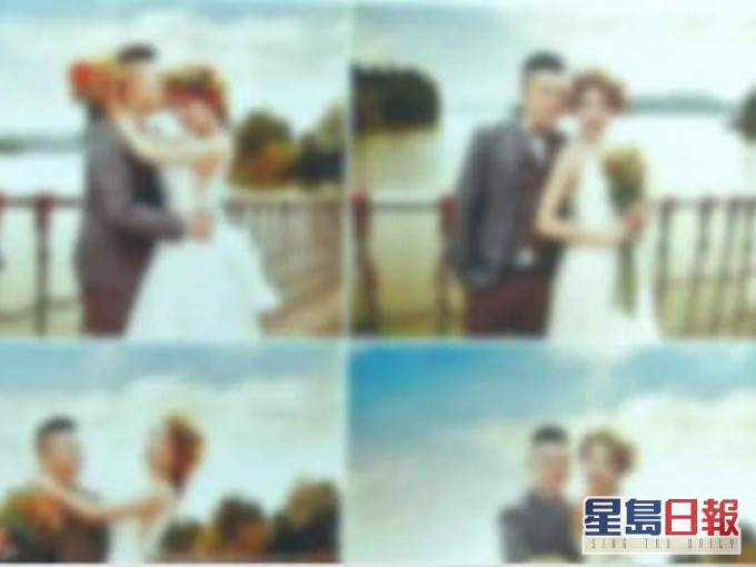 準人夫收婚紗照 驚見新郎不是我。網圖