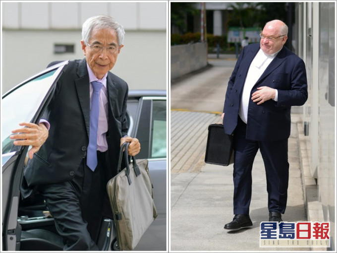 李柱銘(左)及戴啟思(右)分別代表多名原告方。
