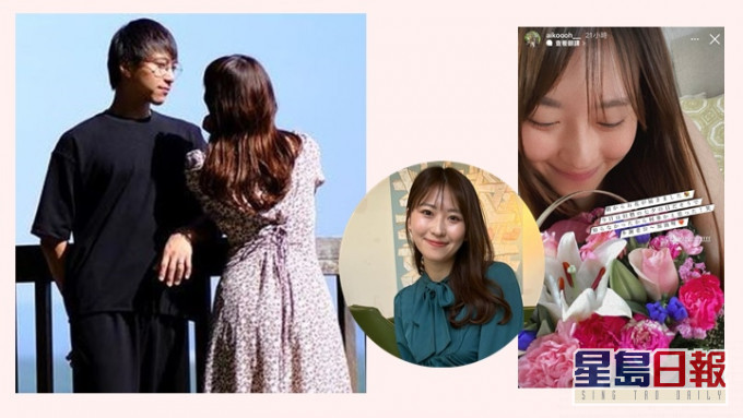 身在內地工作的吳業坤,昨日七夕節送花給在港的老婆。
