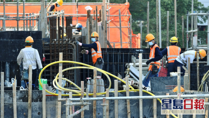 建造商會指業內接種率達7成。 資料圖片