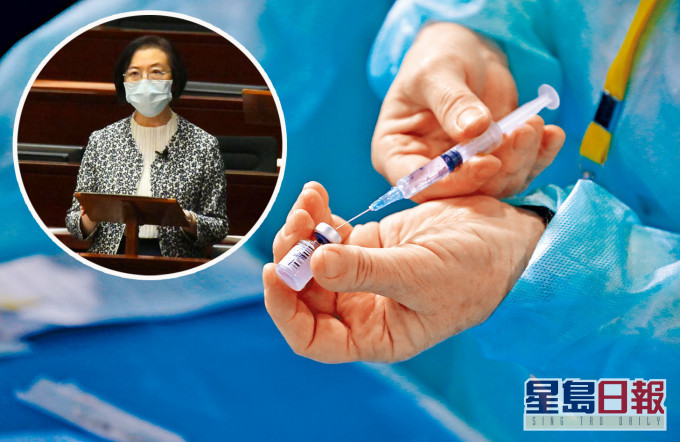 陳肇始說,選購新一代疫苗時,將考慮其對變異病毒株的保護力。 資料圖片