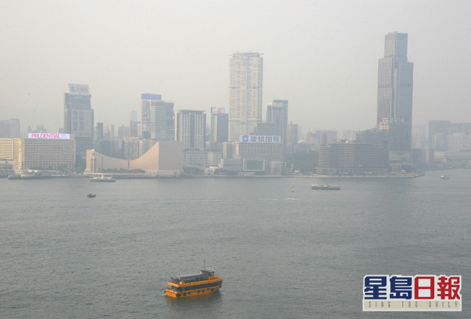 環保署空氣質素健康指數達到「甚高」。資料圖片