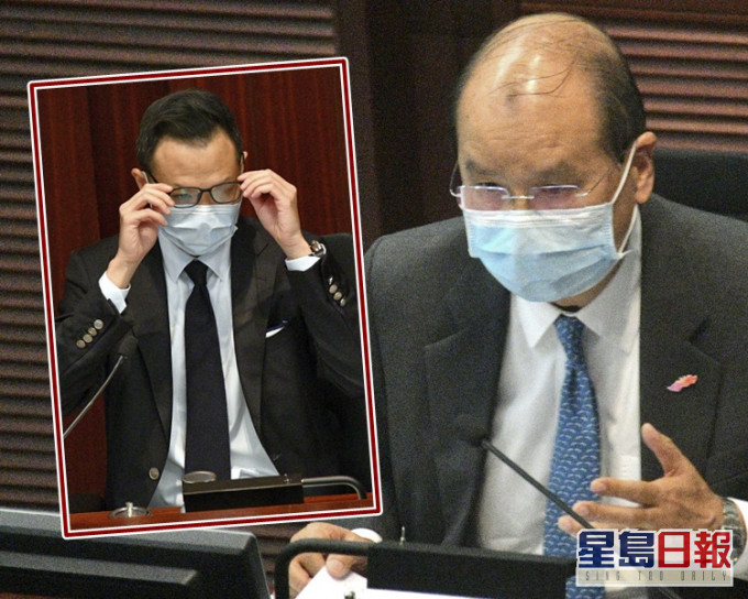 张建宗批评郭荣铿(小图)不负责任,以全港市民福祉为注码。资料图片