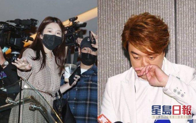 雞排妹折返現場時被酒店堵截了4個入口禁她進場,無法與翁立友對質。