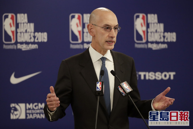 萧华首次表示,NBA可能再次停摆。AP资料图片