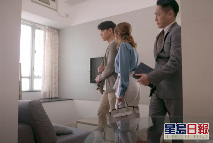網民指,家住公屋的男同事抱怨,被女友施壓置業後無私人生活。劇集《香港愛情故事》截圖