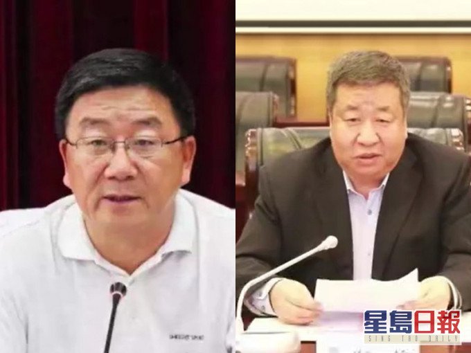 武国瑞(左)及郑俊(右)等5名官员被查。网图