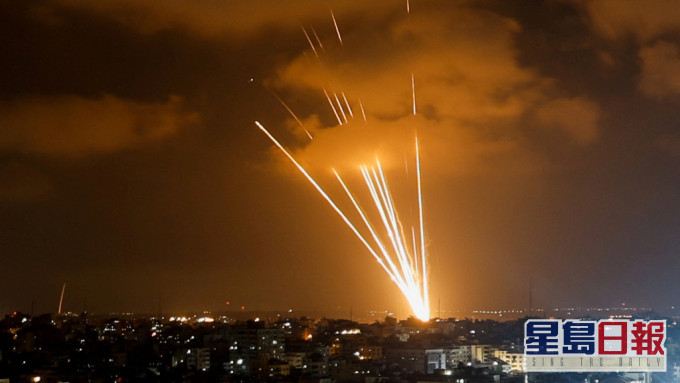 以軍向巴勒斯坦加沙地帶發動空襲。REUTERS
