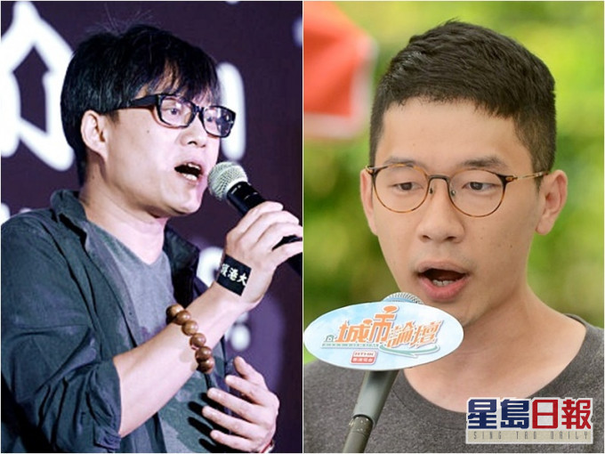 林夕(左)被指支持羅冠聰。資料圖片