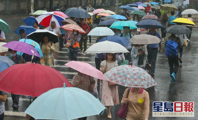 台灣迎來梅雨天氣。網上圖片
