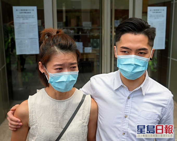 被告利尚㝦(右)与未婚妻。