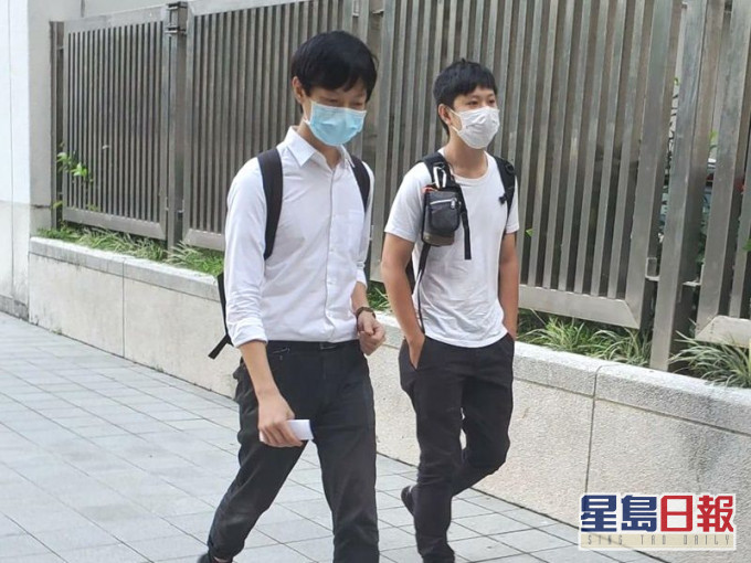 被告王潤琦(左)、辛惠霖(右)。王尚哲攝
