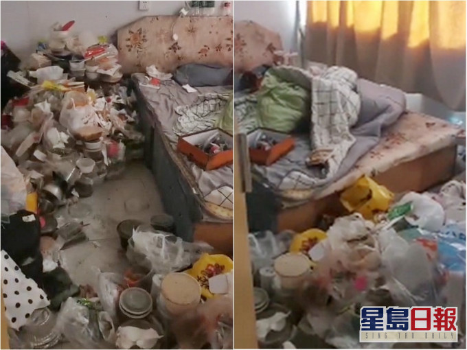 湖北一名女租客不但拖欠2個月的租金,更把房子弄得亂七八糟。網圖