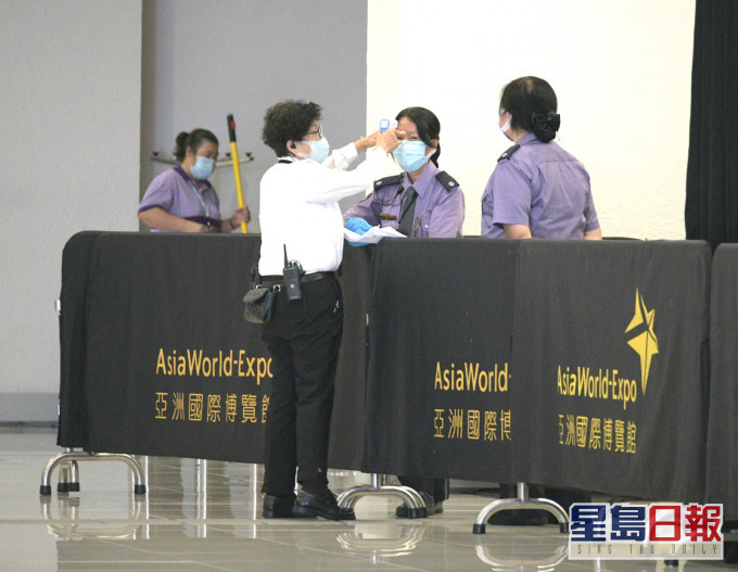 亞洲博覽館的社區隔離設施發生送錯病人事件。