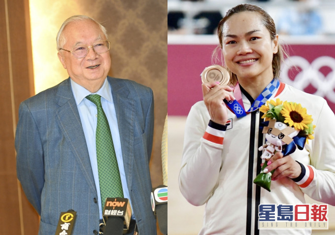 仁大將頒授榮譽博士學位予胡應湘(左)及李慧詩(右)。 資料圖片