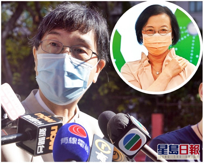 袁國勇指陳肇始(小圖)給他回覆的電郵,很多時都是凌晨時分。資料圖片