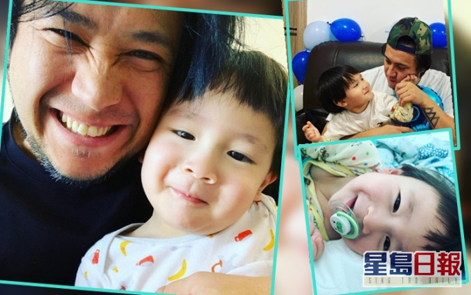 Steven為賀囝囝2歲生日,自被追債後首露面,大賣父子情。