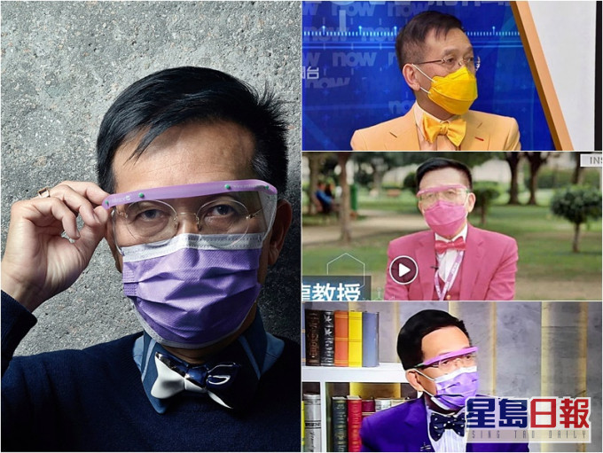 黎青龍口罩顏色同西裝襯到絕,成為網民熱話。