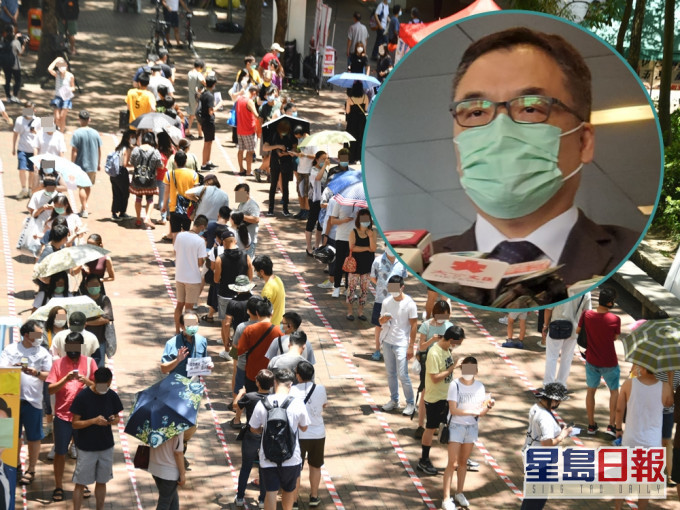 當日民主派初選大埔區票站情況。資料圖片