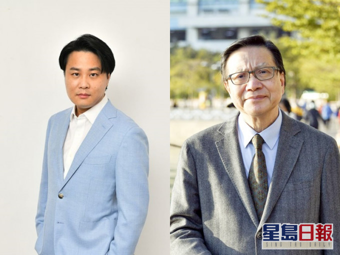 袁彌昌(左)透露正籌組學者平台,張炳良(右)等否認會加入。資料圖片