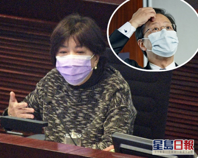 蔣麗芸駁斥郭家麒(小圖)「唔可以亂講,掌佢嘴巴」。資料圖片