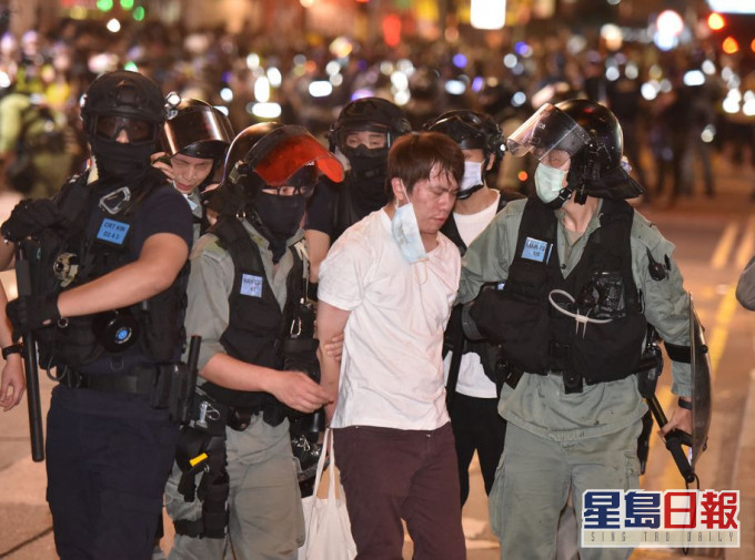 鄺俊宇昨晚被捕。資料圖片