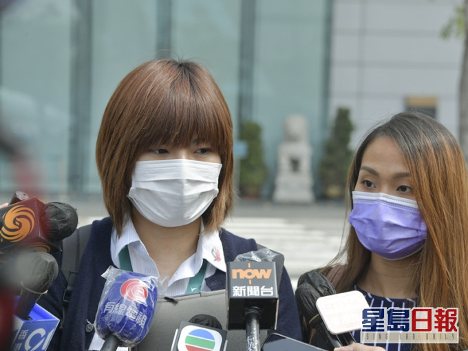 國泰空中服務員工會主席王思敏(左)。資料圖片