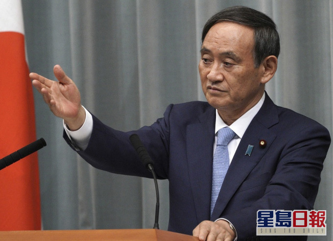 菅義偉一旦出馬將成有機會勝選的候選人。AP資料相片