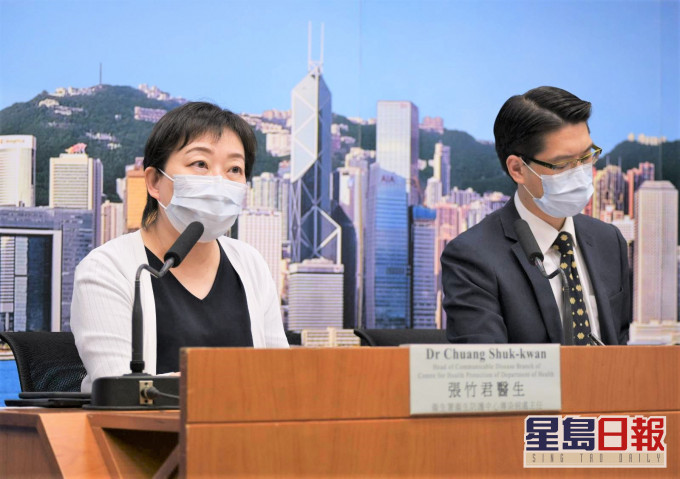 張竹君（左）表示無病徵人士不應爭做病毒檢測。