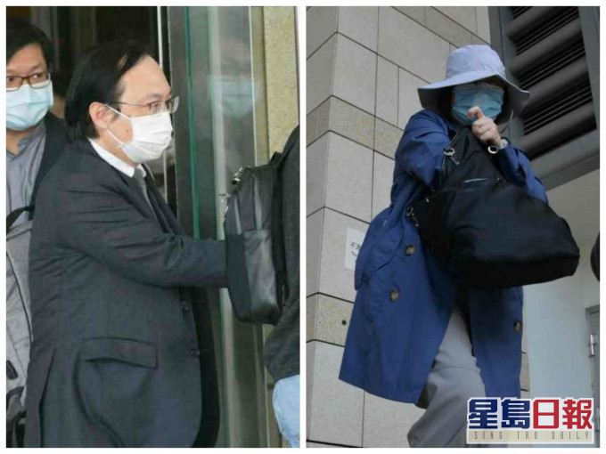 吳奇壎(左)及時任校長羅婉儀(右)。