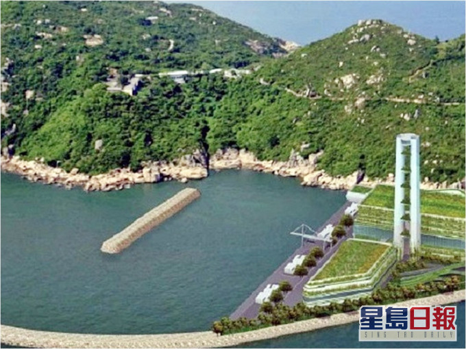 石鼓洲的综合废物管理设施第一期有一名工程师确诊。资料图片
