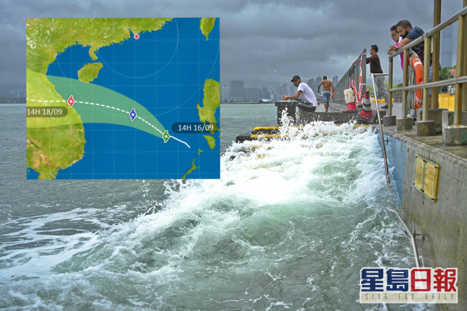 天文台预测海面有涌浪。资料图片/天文台
