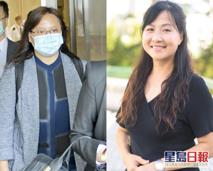 董健莉(左):吳定霖(右)。資料圖片及網圖