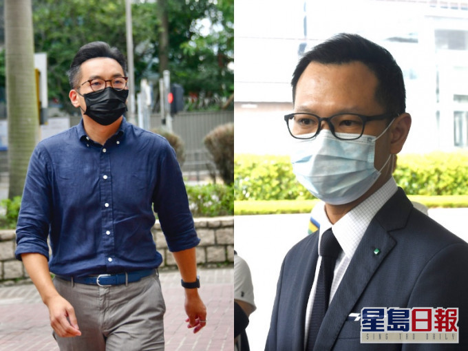 楊岳橋(左)及郭榮鏗(右)等數名現任立法會議員亦被選舉主任DQ。資料圖片